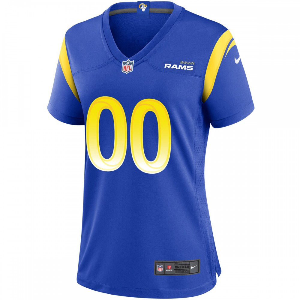 Nike Los Angeles Rams Women's Custom Game Jersey - Royal-GridironStore